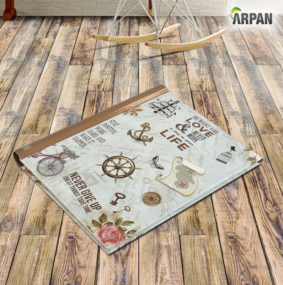 image 1 of ARPAN Large Self Adhesive Photo Album – 20 Sheets / 40 Sides – Holds Various Sized Photos up to A4 Size – Sticky Page Memory Scrapbook Album