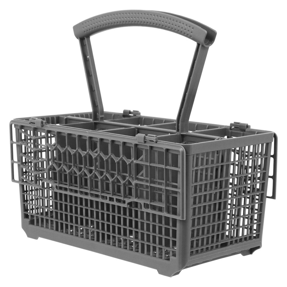 image 1 of SPARES2GO Cutlery Basket Cage Lid & Removable Handle compatible with Bush Dishwasher (235 x 242 x 130mm)