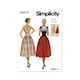 image 1 of Simplicity 9676 Paper Sewing Pattern – Women’s Dresses & Vintage Style, Size H5 (6–8–10–12–14), Intermediate