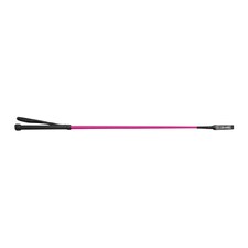 Shires Childrens/Kids Thread Stem Leather Horse Riding Whip - Raspberry - 24in