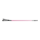 image 1 of Shires Childrens/Kids Thread Stem Leather Horse Riding Whip - Raspberry - 24in