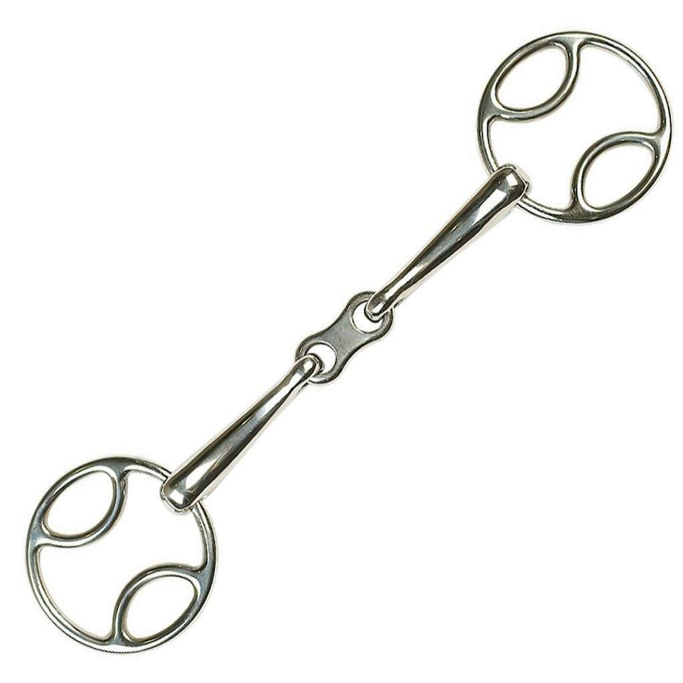 Lorina French Link Loop Ring Snaffle - Silver - 4in