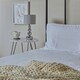 image 5 of ValueLights Chrome Table Lamp With Grey Faux Silk Shade | Chrome