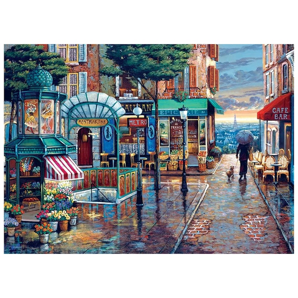 image 1 of Cheatwell Games Rainy Day Stroll Jigsaw Puzzle 1000 Pieces