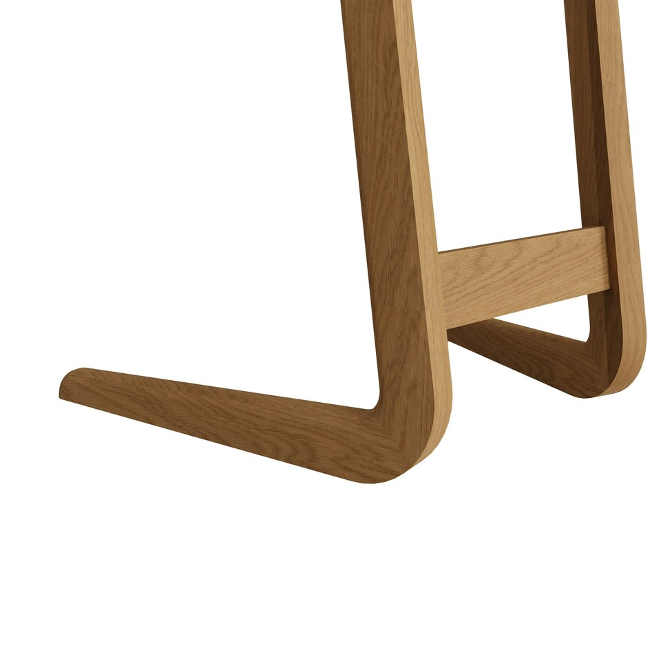 image 1 of Newark Ash Angled Sofa Tablet Table Brown