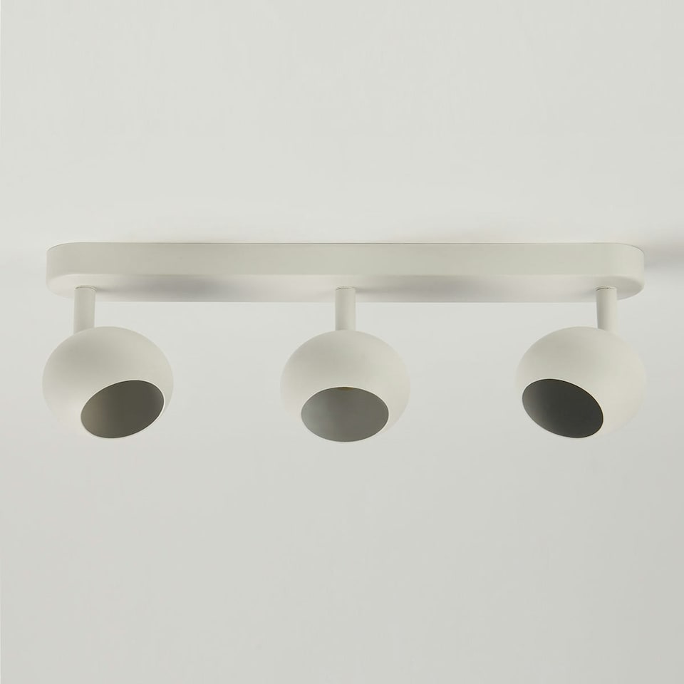 image 1 of CGC NIEVE Matt White Triple Three Head GU10 Ceiling Surface Spot Light Round Head White