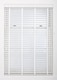 image 5 of Faux Wood Venetian Blind with Tape 230cm Wide x 150cm Drop | 50mm Slat | White | White