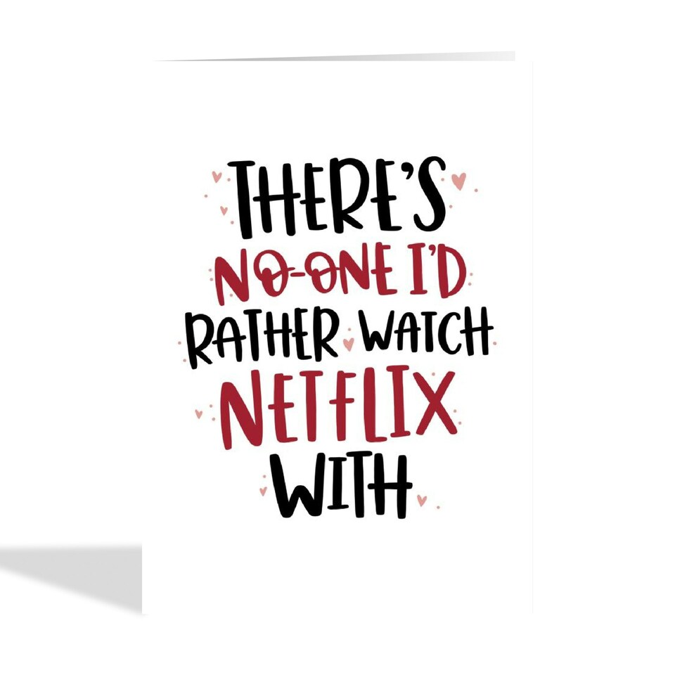 image 1 of Cute Netflix Valentine's Day Card