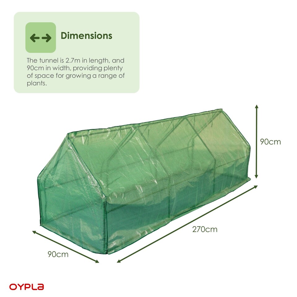 image 1 of Large Steeple Growhouse Garden Plant Greenhouse with Plastic Mesh Cover