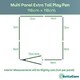 image 4 of Bettacare Extra Tall Pet Pen, 118cm x 118cm, White, 105cm High, Dog Pen for Pets, Dogs and Puppies, Easy Installation White