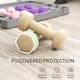 image 7 of HOMCOM 6kg Dumbbell Set, Weights Fitness Dumbbells, Pink, Purple, Brown