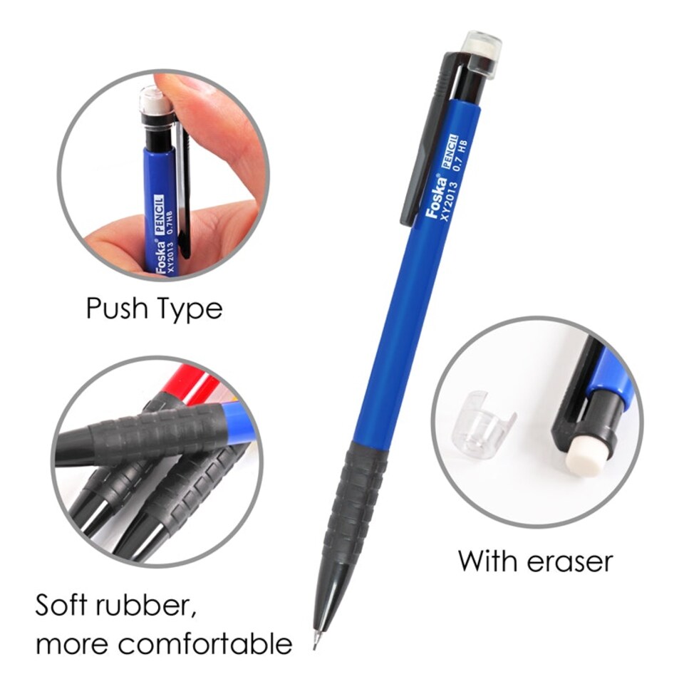image 1 of Pack of 24 0.5mm Mechanical Pencil with Eraser