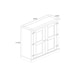 image 3 of Core Products Corona White, 2 Door Cupboard Unit H110cm x W80cm x D29.6cm White