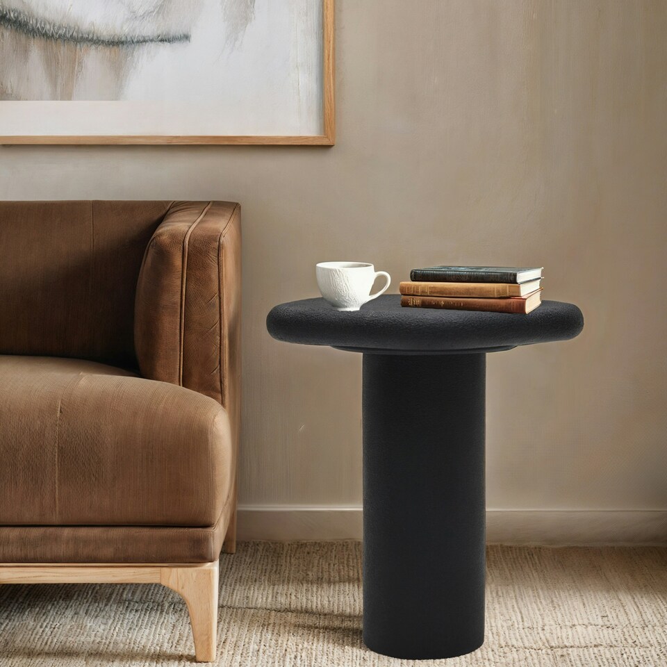 image 1 of Udaipur Pentagon Side Table Black