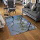 image 2 of Tree Branches & Sky Rug Blue | S