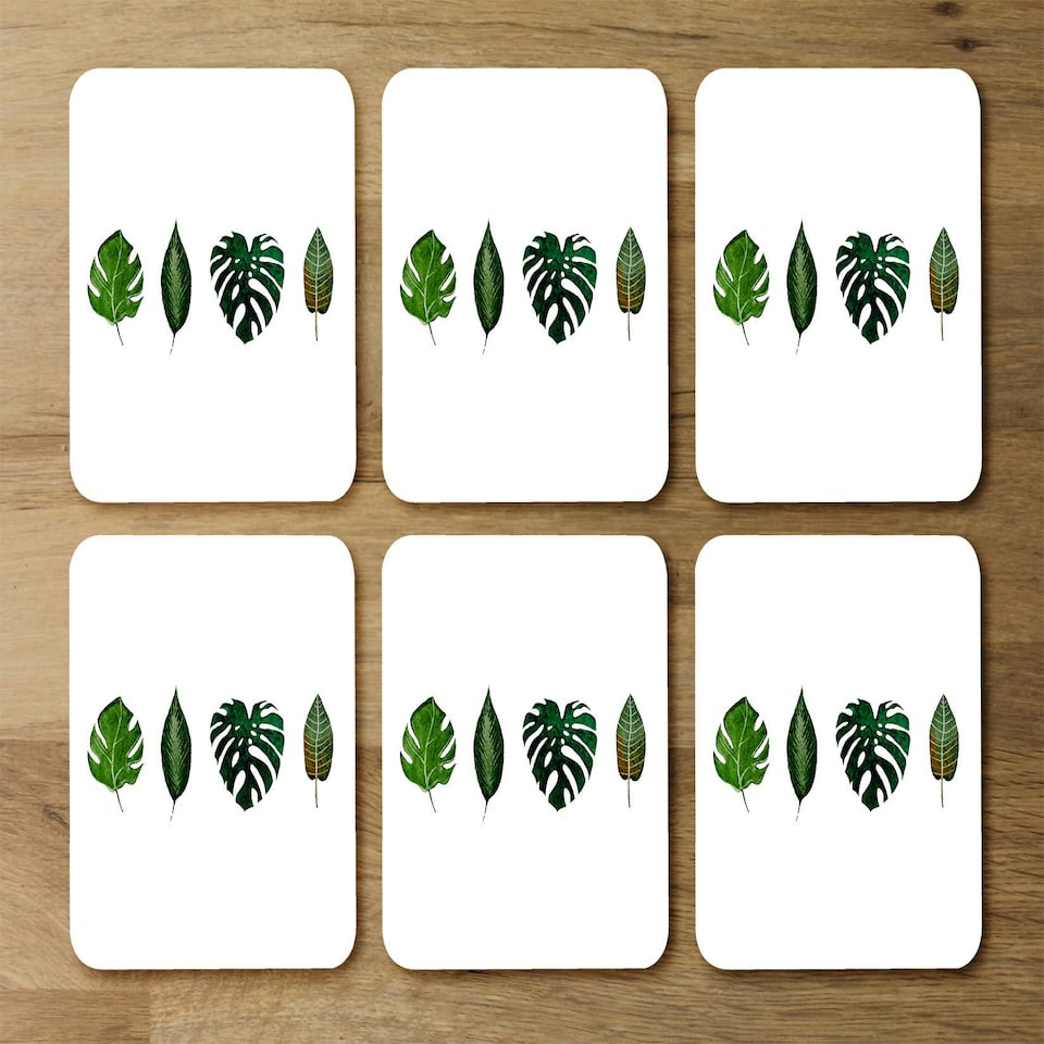 image 1 of leaves selections (Placemat & Coaster Set)