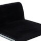 image 5 of Tamzin Black Velvet Bar Chair With Low Back Black