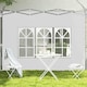 image 6 of Outsunny Gazebo Side Panels for 3x3(m) or 3x4m Pop Up Gazebo, 2 Pack, Black