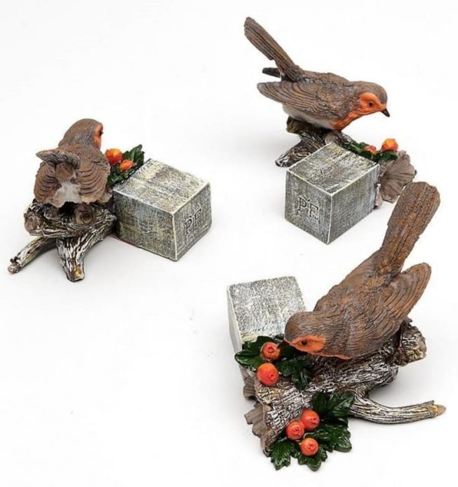 image 1 of Robin Plant Pot Feet - Set of 3 | Brown