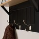 image 3 of OHS Wall Shelf Coat Rack Wood Effect Floating Display Unit