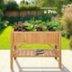 image 8 of Raised bed with shelf - 119 x 57 x 90cm