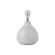 image 3 of First Choice Lighting Tuscan White Ceramic Lamp with Grey & Gold Shade White | Grey