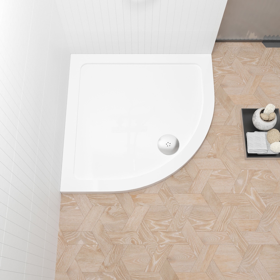 image 1 of Balterley Premium Quadrant Shower Tray | White | White | 1