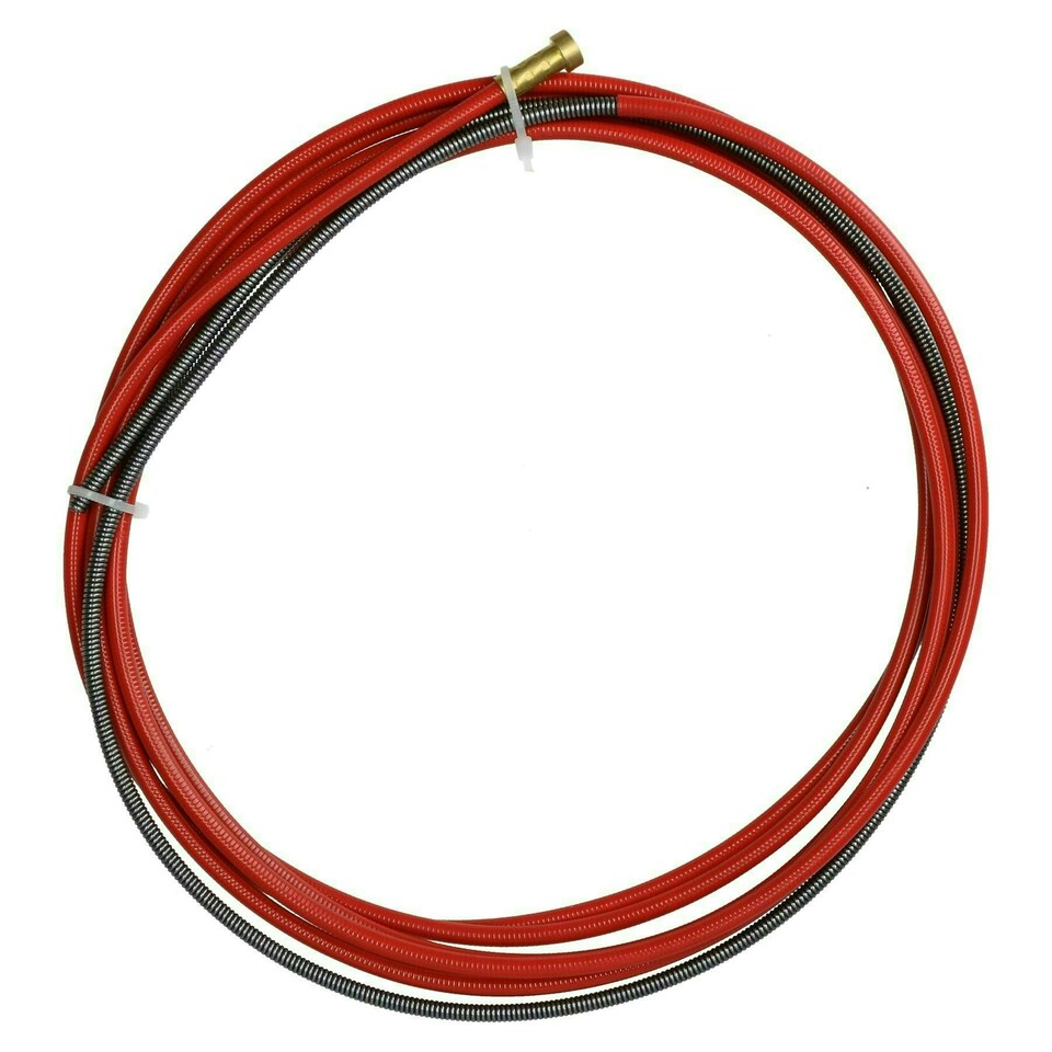 image 1 of P.C. Liner Wire 1.0 - 1.2mm x 3M Welding Red Steel Plastic Coated MIG Torch