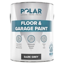 Polar Floor & Garage Paint Heavy Duty Durable | Grey | Dark Grey | 5 litre