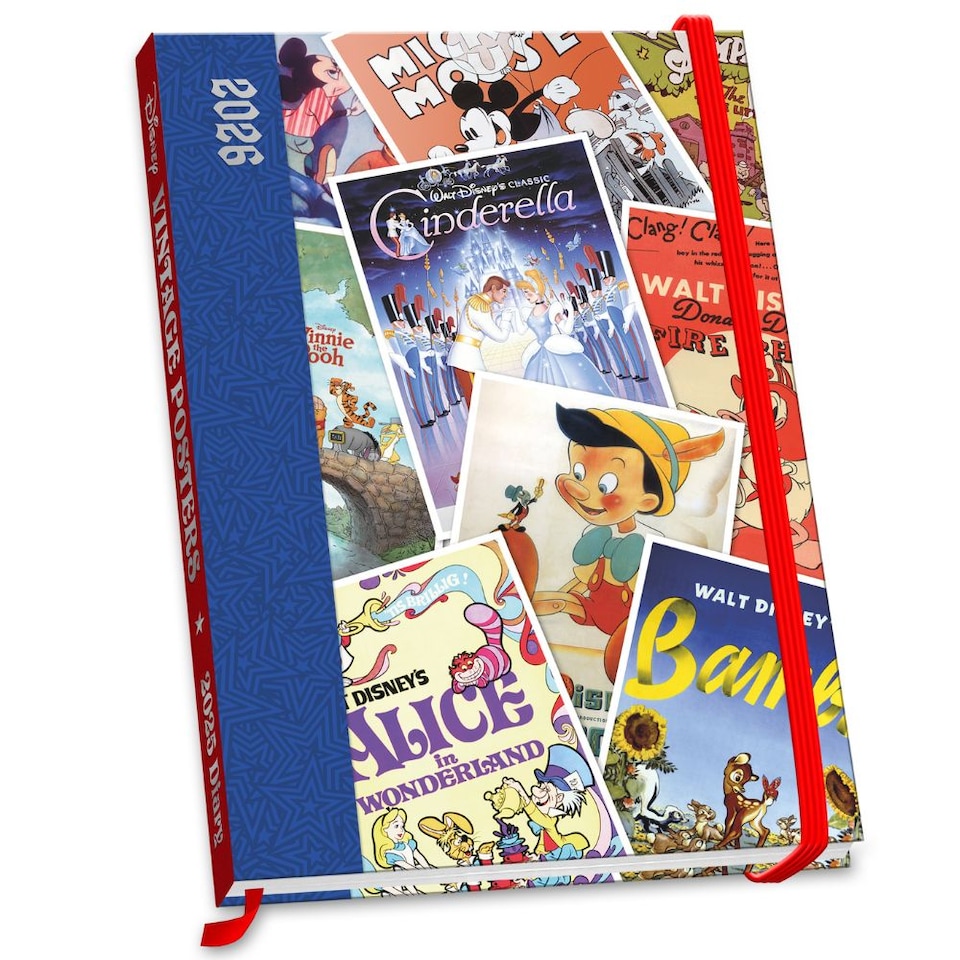 DISNEY VINTAGE POSTERS 2026 A5 DIARY