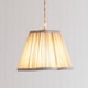 image 3 of ValueLights Loralei Light Grey Small Pleat Scallop Lamp Shade & Bulb | Grey