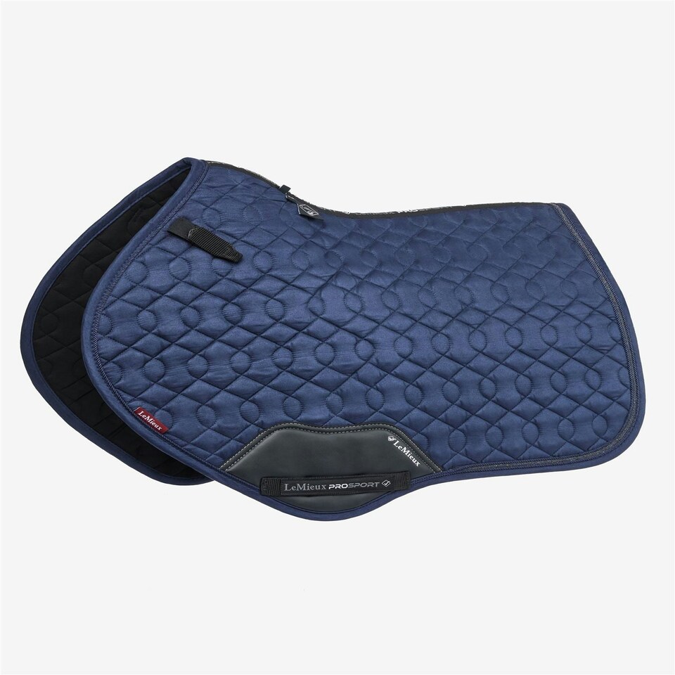 image 1 of LeMieux Crystal Suede Close Contact Pad Blue | Small/Medium