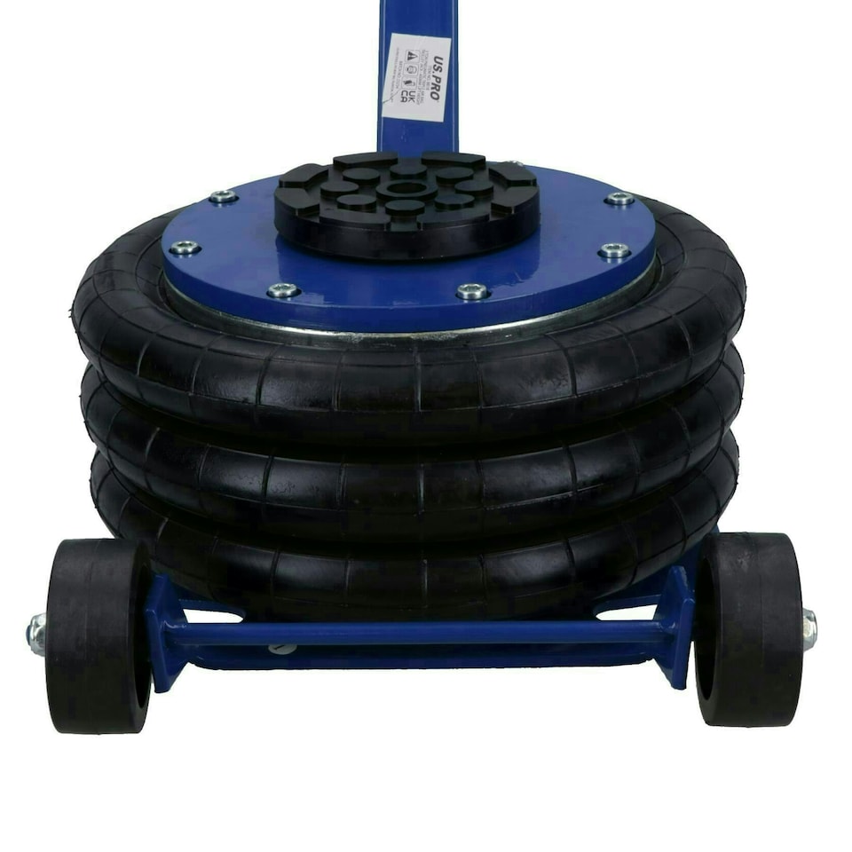 image 1 of 3 Ton Car Van Air Pneumatic Triple Air Bag Trolley Lifting Jack 135 - 400mm Height