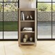 image 1 of Palma 3 Tier Bookcase Putty Brown