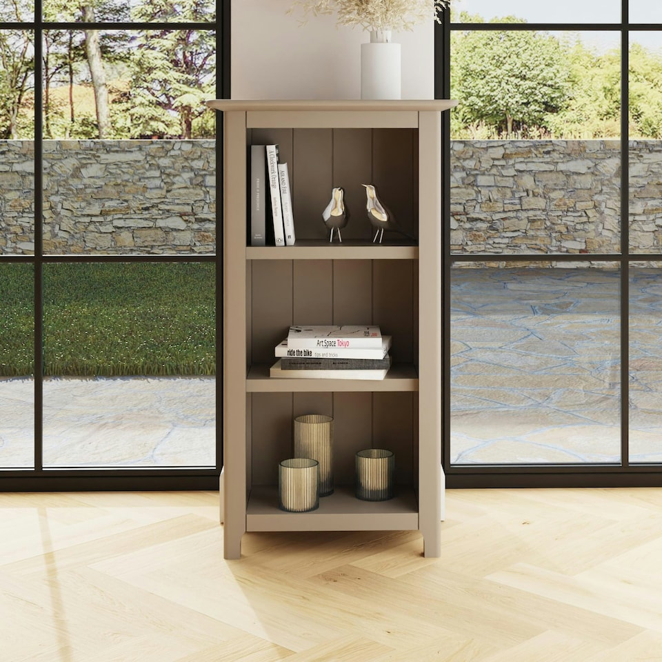 image 1 of Palma 3 Tier Bookcase Putty Brown