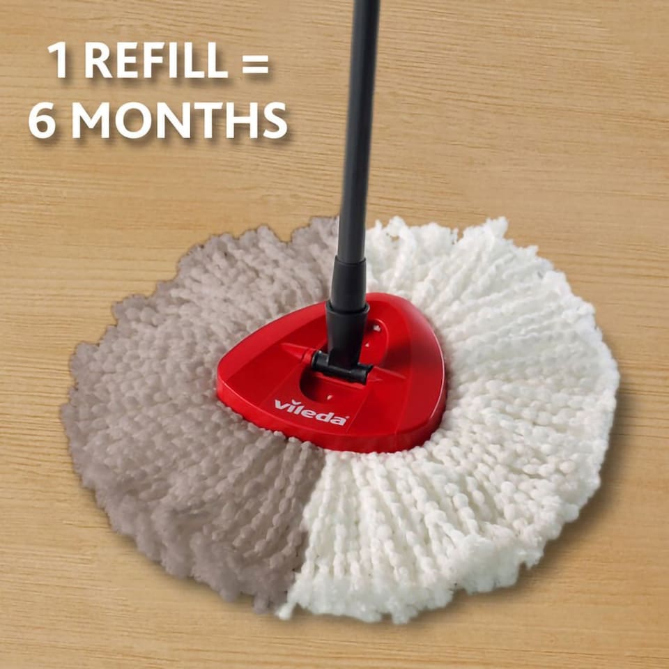 image 1 of Vileda Turbo Classic Mop Head Refill Twin Pack 160504