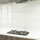 image 3 of Living and Home 10 Pcs Peel and Stick Marble Wall Tile | White