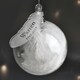 image 1 of Personalised Name & Date Feather Glass Bauble
