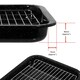 image 7 of SPARES2GO Small Grill Pan, Rack & Detachable Handle for Bosch Oven Cookers (Non-Stick Vitreous Enamelled)