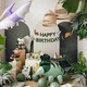 image 3 of Dinosaur Happy Birthday Banner Hanging Party Garland 3m