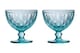 image 1 of Fleur Set Of Two Blue Glass Sundae Dishes