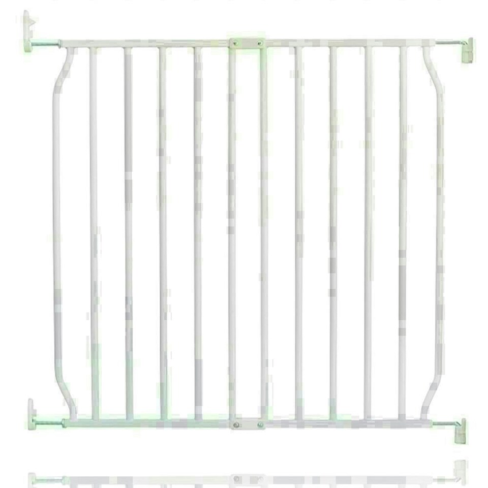 image 1 of Safetots Eco Screw Fit Baby Gate, White, 70cm - 80cm, Stair Gate for Toddler and Baby, Screw Fit Safety Barrier