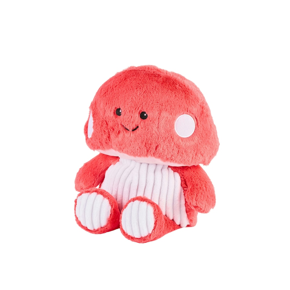 image 1 of Warmies Red Mushroom Plush Microwaveable Weighted Cuddly Toy