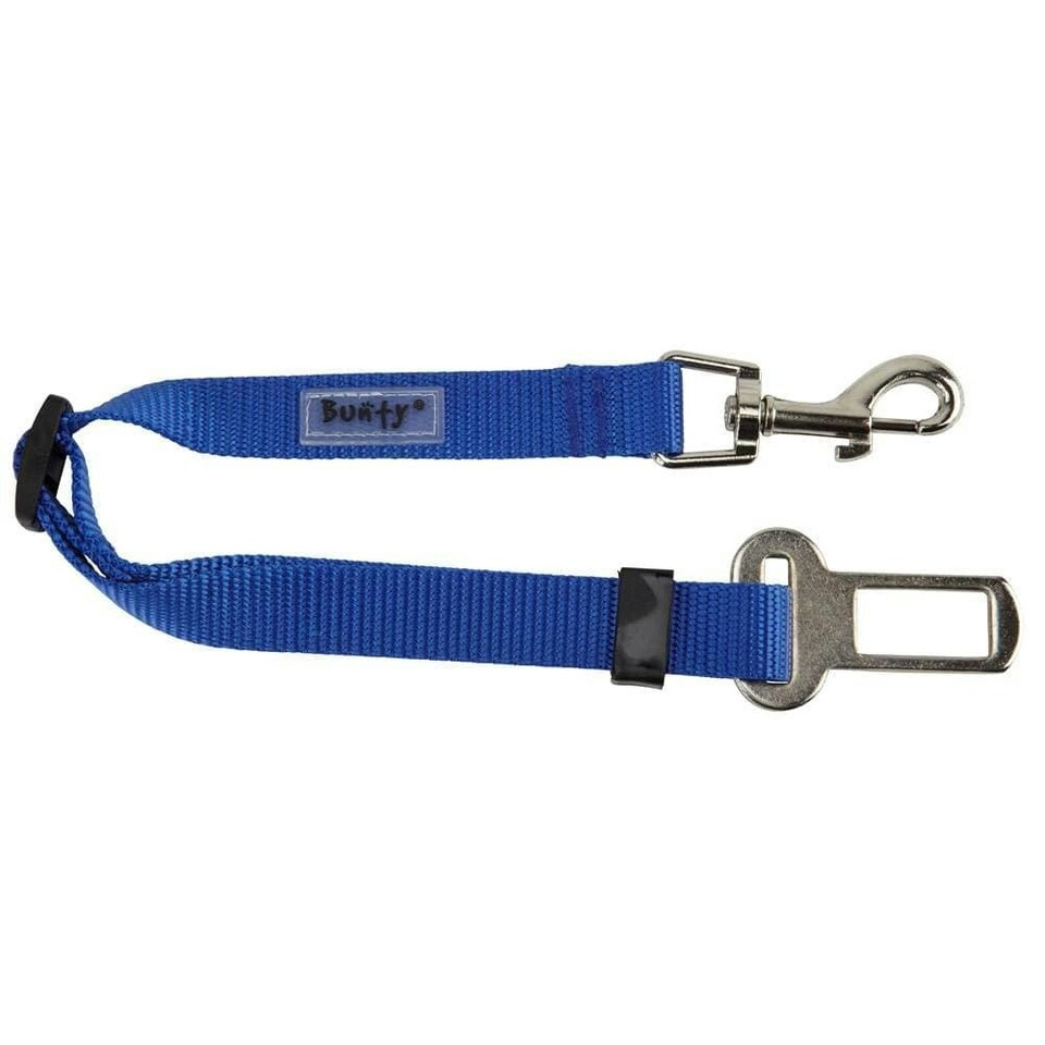 image 1 of Dog & Cat Seat Belt Safety Travel Restraint, Harness Clip For Car Van Lead Red