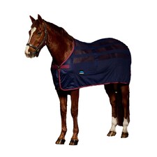Weatherbeeta Scrim Standard-Neck Horse Cooler Rug | Red | Navy/Burgundy | 7Ft | 1