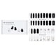 image 1 of Nail Sticker (black) - # Kandinsky Segment Nail - 32pcs Black