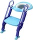 image 1 of Straame Toddler Toilet Training Ladder, Adjustable Potty Seat (Blue-Purple)