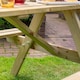 image 6 of Rowlinson Traditional Timber Picnic Table 1.5m Brown