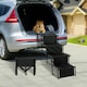 image 5 of Skylos Pet Stairs Dog Ramp Foldable 4 Steps Height Adjustable Portable for Car