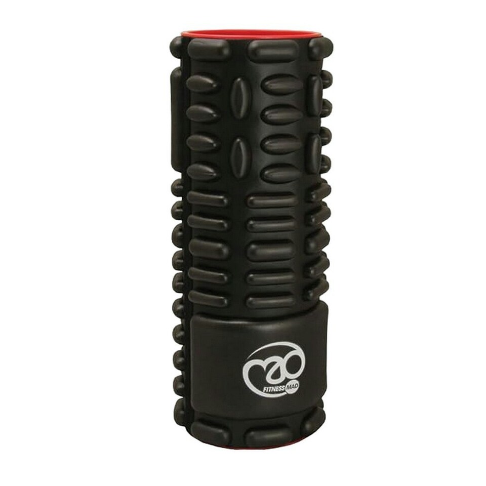 Fitness Mad Vari Massage Foam Muscle Roller - Black - 30.5cm x 12cm